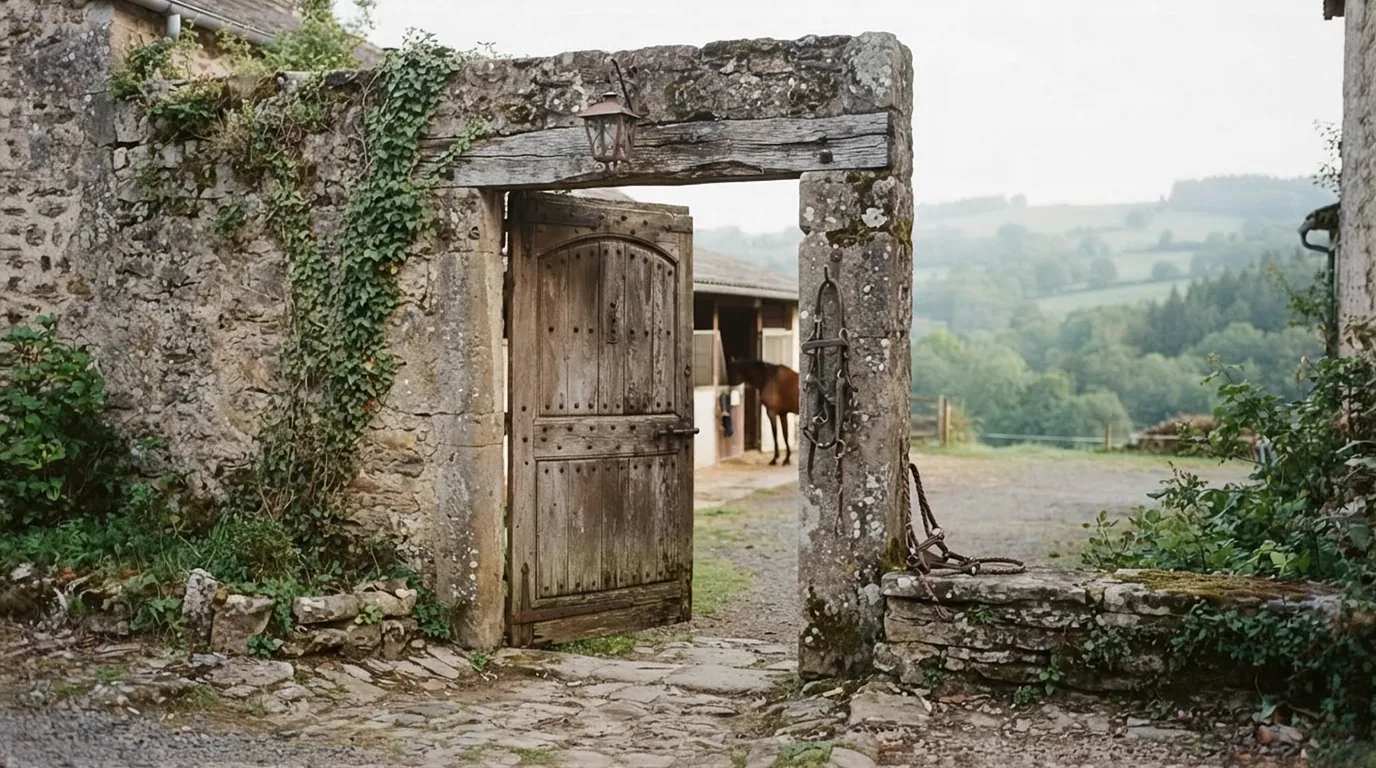 Entrée du Écuries de Gigondas, centre équestre à Isle