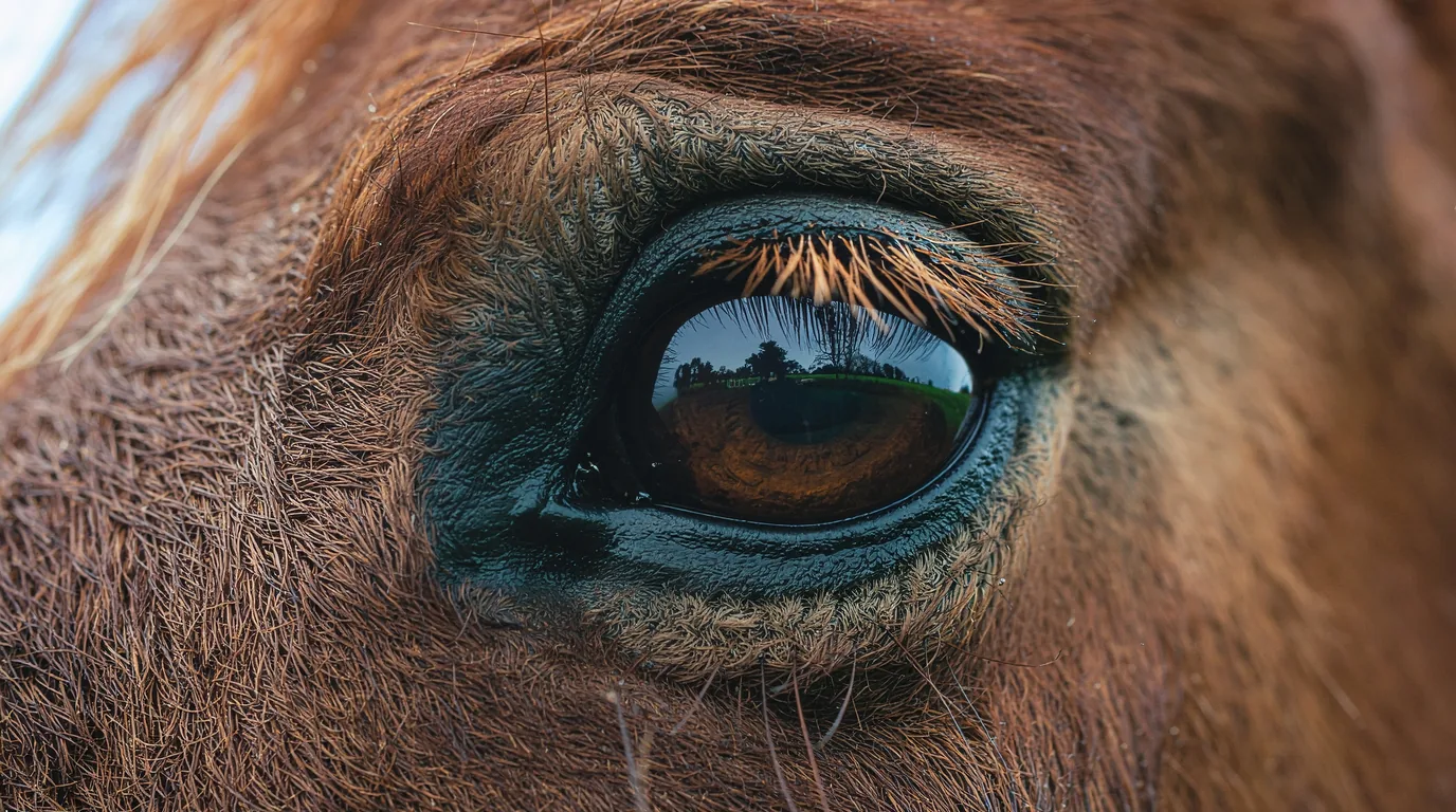 Un regard de cheval au Écuries de Gigondas, Isle